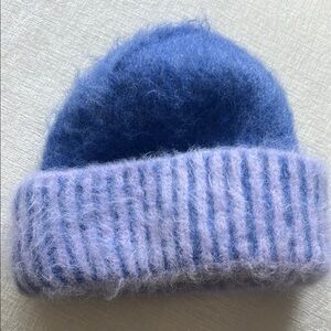 Free People Cozy Blue Knit Beanie
